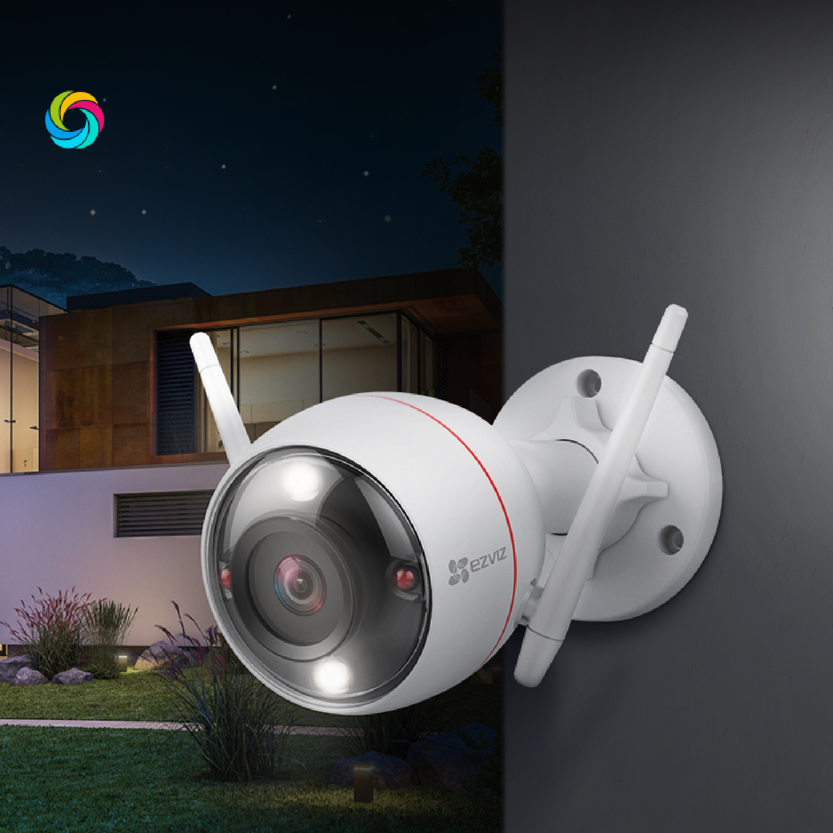 Caméra Extérieure EZVIZ C3W Pro - WiFi, Vision Nocturne - Bon État